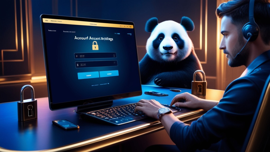 Veilige accountinstellingen met sloticoon in een donkere casino-setting